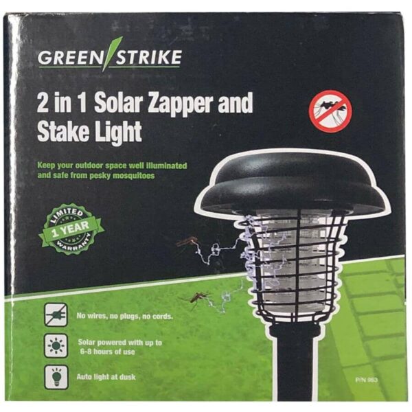 Solar Bug Zapper with Stake Light