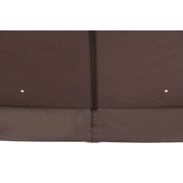 Sunjoy Dark Brown+Ginger Snap Replacement Canopy For Riviera Gazebo 10X12 Ft L-GZ815PST Sold At Big Lots patios indesign