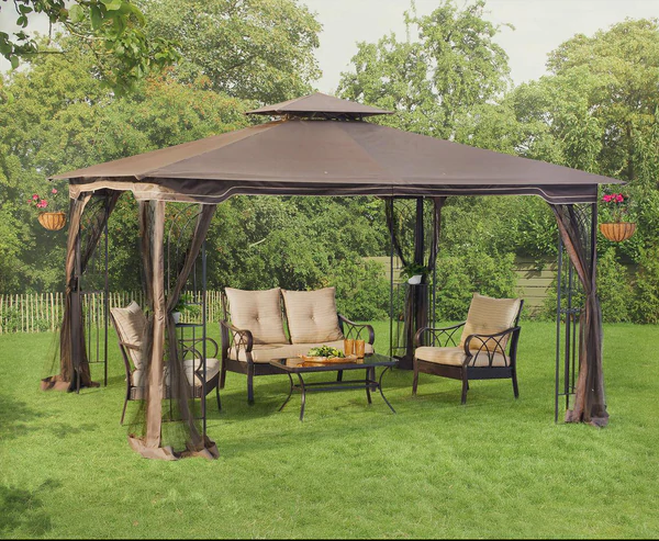 Sunjoy-Light-Brown-Replacement-Canopy-For-Regency-II-Gazebo-10x12-FT-L-GZ798PST-Sold-At-OSJ.