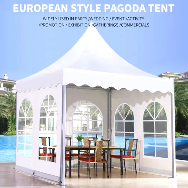 FEAMONT high peak 3 x3 5x5 6x 6m pagoda large portable gazebo tents for event tent