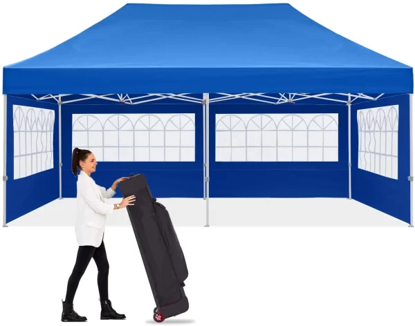 10x20  or 10x10 Food Trade Show Party Vendor Tent With Yarn Wall Gazebo Canopy Tent - Image 3