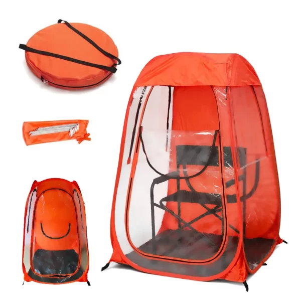 1 Person Shelter Single Chair Room Camping Backpacking Cold Weather Instant Pop Up Portable Outdoor Sport Tent - Image 6