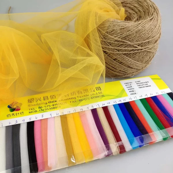 Various color ready for bulk softly 100% nylon net fabric for mosquito net - Image 3