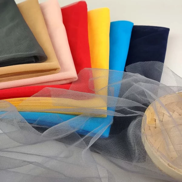 Various color ready for bulk softly 100% nylon net fabric for mosquito net - Image 2