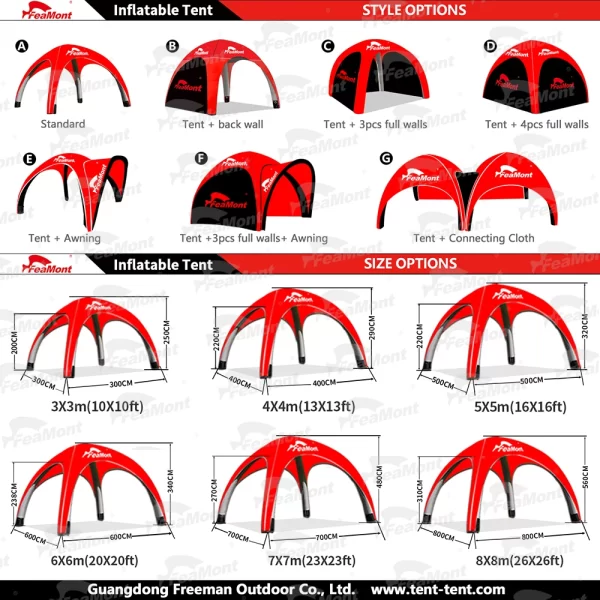 Outdoor promotional event sport custom advertising trade show print canopy gazebo inflatable tent - Image 2