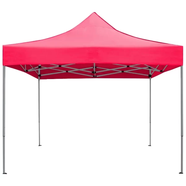 Lacoo 10' x 10' Pop-up Canopy with Straight Legs Wedding Party Tent Folding Gazebo Beach Canopy with Carry Bag, Red sheds - Image 4