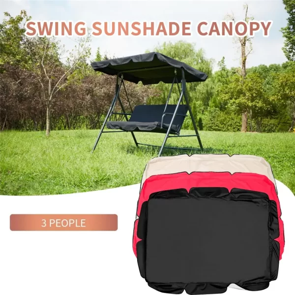 Solid Outdoor Waterproof Swing Awning Cover Canopy Summer Garden Courtyard Solid Swing Tent Gazebo Chair Canopy Outdoor - Image 2