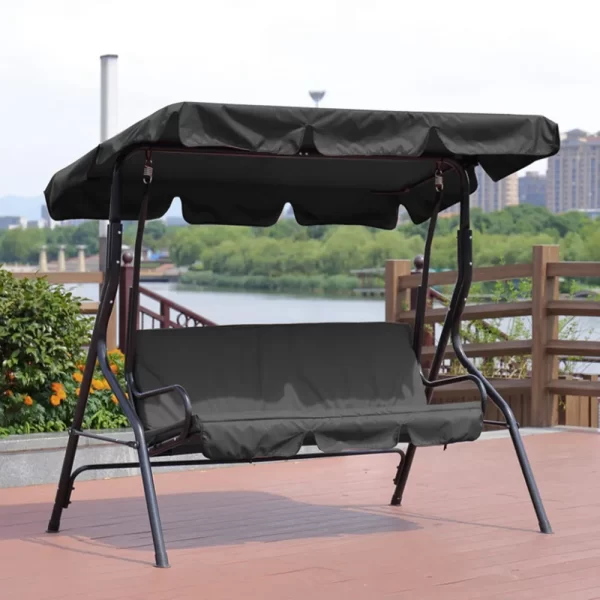 Solid Outdoor Waterproof Swing Awning Cover Canopy Summer Garden Courtyard Solid Swing Tent Gazebo Chair Canopy Outdoor