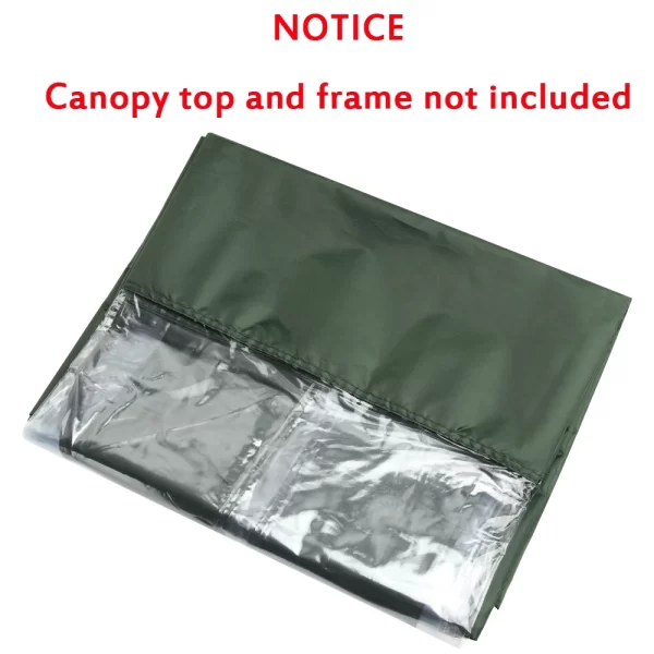 1PC 10 x 10 Outdoor Tent / Gazebo Oxford Cloth Side Wall Rainproof Waterproof Tent Gazebo Garden Shade Shelter NO Canopy Top NO Frame - Image 4