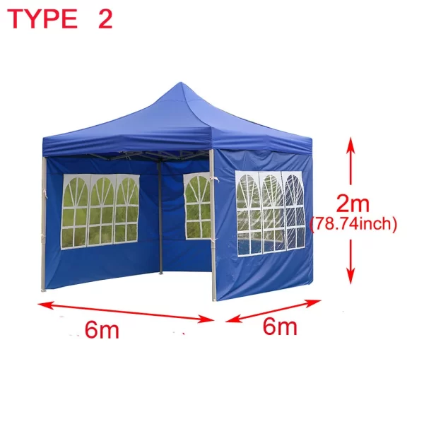 1PC 10 x 10 Outdoor Tent / Gazebo Oxford Cloth Side Wall Rainproof Waterproof Tent Gazebo Garden Shade Shelter NO Canopy Top NO Frame - Image 5