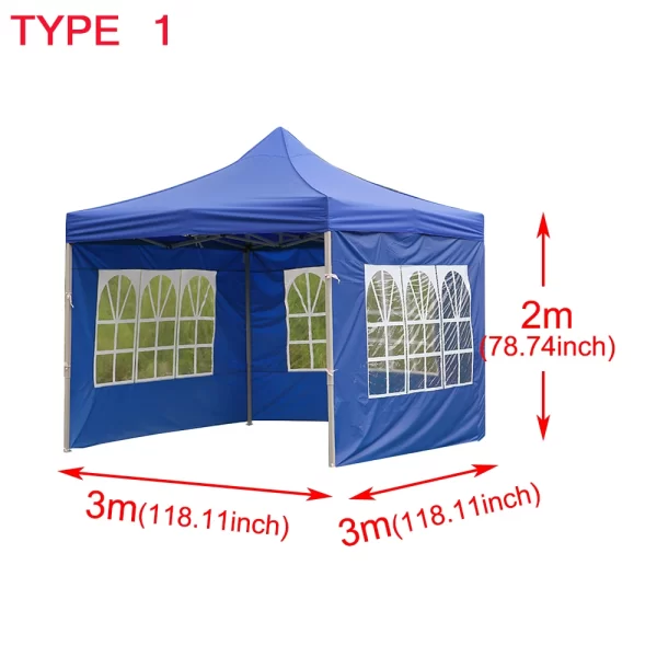 1PC 10 x 10 Outdoor Tent / Gazebo Oxford Cloth Side Wall Rainproof Waterproof Tent Gazebo Garden Shade Shelter NO Canopy Top NO Frame - Image 6