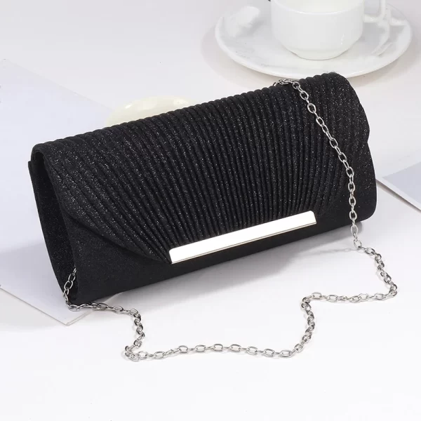 Fashion Elegant Clutch Bag New 2023 Hot Selling Chain Dinner Bag Bride Bridesmaid Lady Handbag Factory Outlet - Image 3