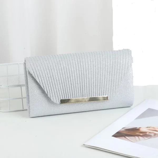 Fashion Elegant Clutch Bag New 2023 Hot Selling Chain Dinner Bag Bride Bridesmaid Lady Handbag Factory Outlet - Image 4