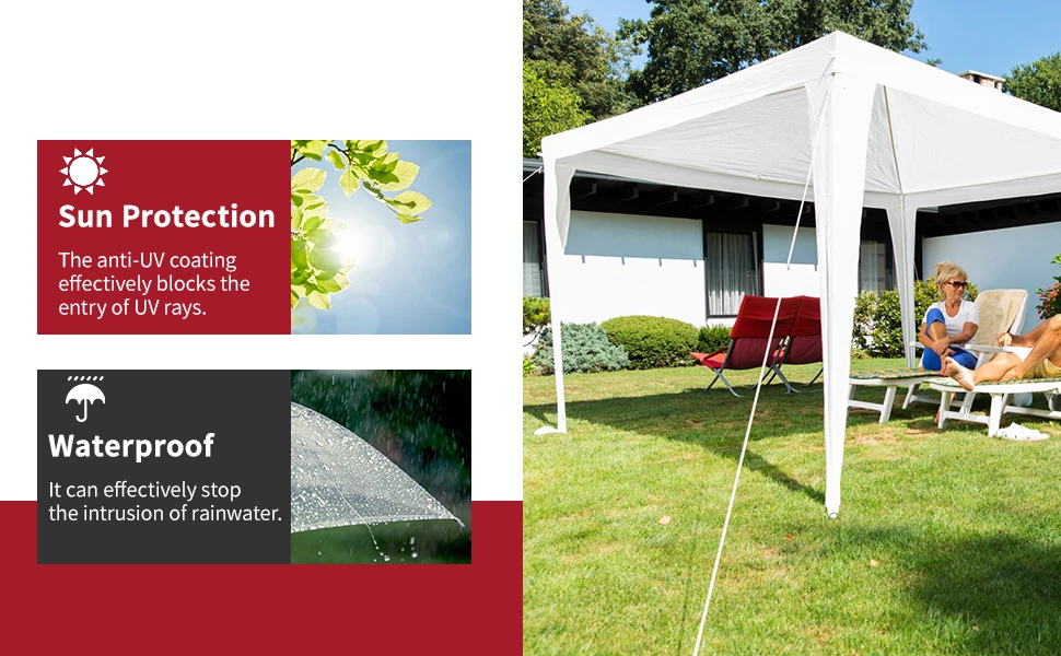 never leave canopy tent up overnight or under bad weather conditions