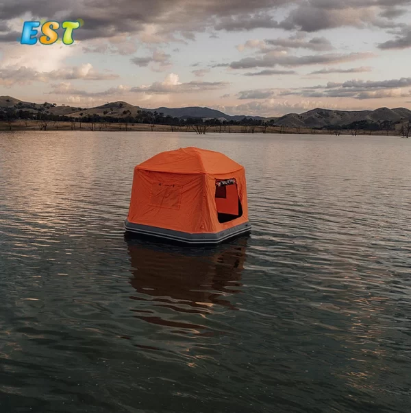 Outdoor lake retractable sleeping floating inflatable camping water shoal tents - Image 3