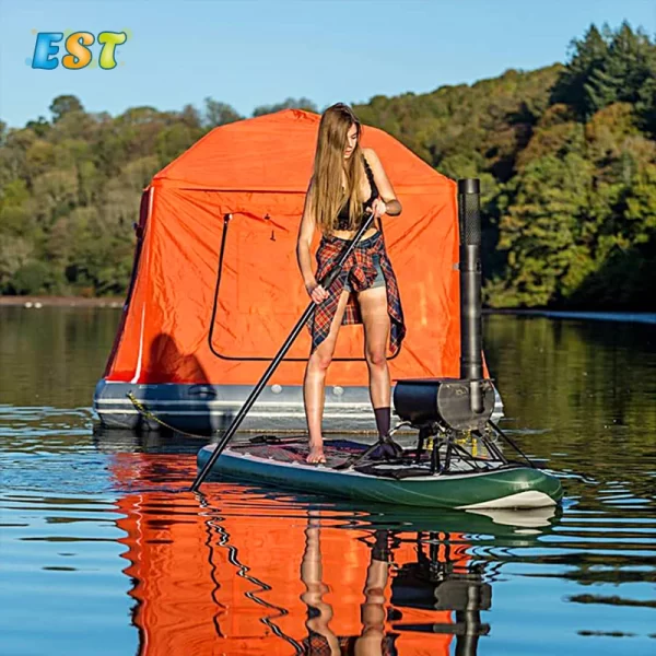 Outdoor lake retractable sleeping floating inflatable camping water shoal tents