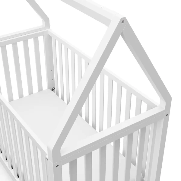 Storkcraft Orchard 5-in-1 Convertible Crib to Bed (White) – GREENGUARD Gold Certified - Image 4