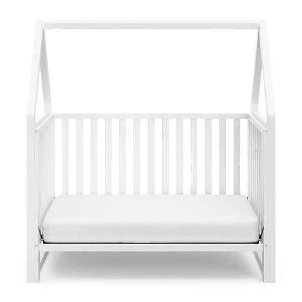 Storkcraft Orchard 5-in-1 Convertible Crib to Bed (White) – GREENGUARD Gold Certified - Image 5