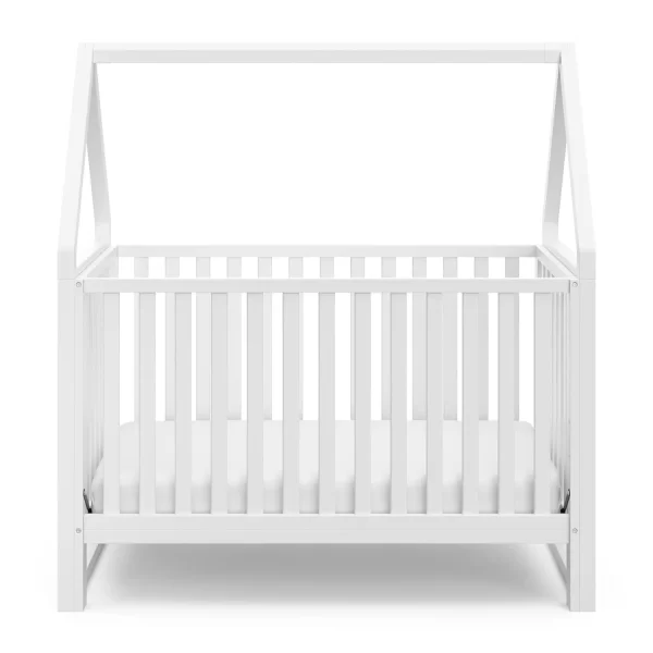 Storkcraft Orchard 5-in-1 Convertible Crib to Bed (White) – GREENGUARD Gold Certified - Image 3